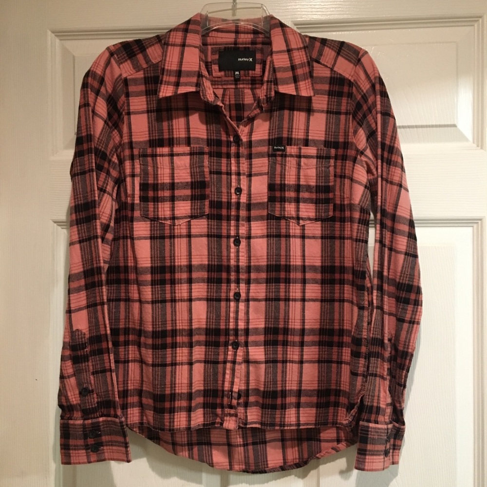 Hurley button up flannel